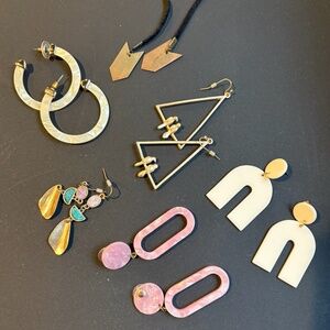 Lot of Earrings - Hoops, Dangles, Birds, Modern Designs